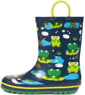 🌧️ outee cute printed waterproof rubber rain boots for toddlers and kids logo