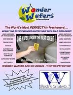🍦воздухоочистители wonder wafers со вкусом кремовой ванили - пакет из 25 штук с индивидуальной оберткой логотип