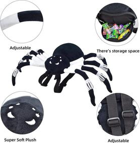 img 1 attached to 🕷️ Spooky and Adorable: JOYIN Large Halloween Plush Spider Backpack - A Must-Have for Kids this Halloween