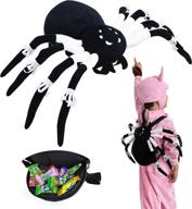 🕷️ spooky and adorable: joyin large halloween plush spider backpack - a must-have for kids this halloween логотип