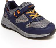 experience comfort and durability with stride rite's unisex-child made2play xander athletic sneaker logo
