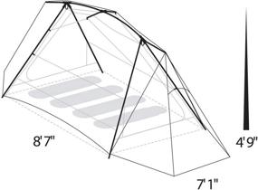 img 2 attached to 🏕️ Почувствуйте на себе опыт с палаткой Eureka! Timberline SQ для трёх сезонного похода - вашим идеальным укрытием для приключений на открытом воздухе.