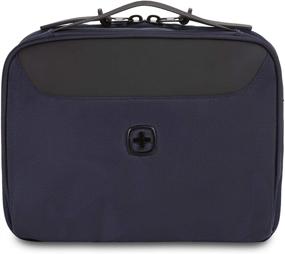 img 1 attached to 🧳 Navy SWISSGEAR Toiletry Bag and Cord Organizer: Water Resistant, Zipper Closure - Perfect Travel Tech Wire Case