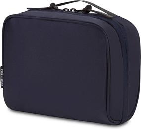 img 2 attached to 🧳 Navy SWISSGEAR Toiletry Bag and Cord Organizer: Water Resistant, Zipper Closure - Perfect Travel Tech Wire Case