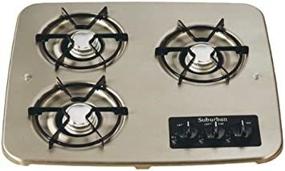 img 2 attached to Suburban 2938ABK 3 Burner Black Cooktop