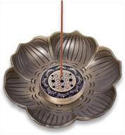 🌸 lotus incense holder: stylish 9-hole stick & cone burner by lotus incense логотип