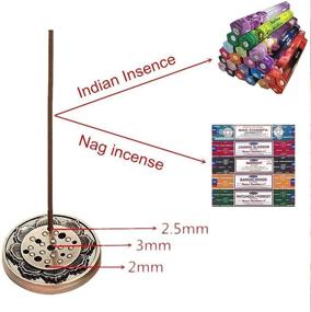 img 2 attached to 🌸 Lotus Incense Holder: Stylish 9-Hole Stick & Cone Burner by Lotus Incense