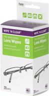 🔍 flents lens wipes - pre-moistened (20 count) - wipe and clear solution logo
