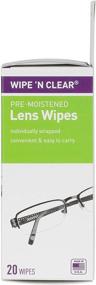 img 3 attached to 🔍 Flents Lens Wipes - Pre-Moistened (20 Count) - Wipe and Clear Solution