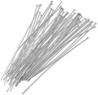 beadaholique 50-piece head pins: 2-inch silver plated quality for jewelry crafts logo