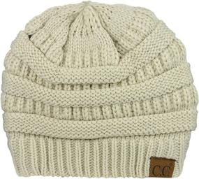 img 1 attached to C C Unisex Chunky Stretch Skully Outdoor Recreation