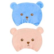 🌸 microfiber hair quick drying hat towel cartoon hair dry wrap - ultra absorbent cap bath tool for women girl (pink + blue) set of 2 logo