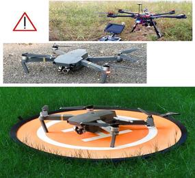 img 1 attached to 🚁 Qubuy Drones Landing Pad: Universal Portable Foldable Waterproof RC Soft Helipad for DJI, Inspire, Mavic & More