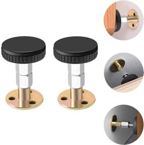 img 4 attached to Say Goodbye to Bed Shaking with Adjustable Bed Frame Anti-Shake Tool - Headboard Stoppers for Ultimate Stability (2 Pack, 28-90mm)