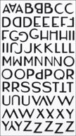 🔠 sticko alphabet stickers, aristocrat: add elegance to any craft project logo