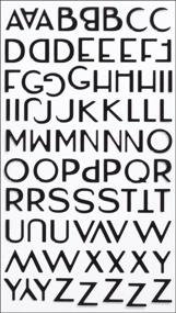 img 1 attached to 🔠 Sticko Alphabet Stickers, Aristocrat: Add Elegance to Any Craft Project