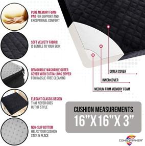 img 2 attached to Comfortanza Chair Seat Cushion Non Slip Kitchen & Dining
