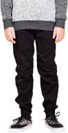👖 brooklyn athletics boys' super soft twill pants - available in various styles and colors logo
