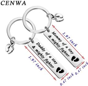 img 3 attached to CENWA Fighter Keychain Fathers Keychain