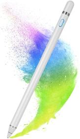 img 4 attached to 🖊️ White Stylus Pen for Touch Screens: Active Pen Digital Pencil for iPad, iPhone & Tablets