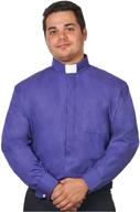 mens collar clergy shirt sleeves logo