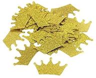 💍 200pcs crazy night gold glitter crown diamond ring confettis: perfect wedding party table decorations logo