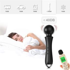 img 1 attached to Advanced Mini Whisper Quiet USB Magnetic Rechargeable Electric Massager for Women - Powerful Wireless Handheld Magic Waterproof Cordless Massager for Sports Recovery