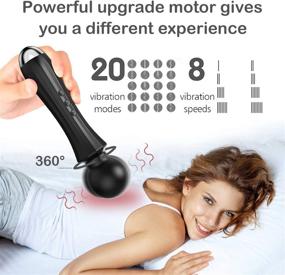 img 3 attached to Advanced Mini Whisper Quiet USB Magnetic Rechargeable Electric Massager for Women - Powerful Wireless Handheld Magic Waterproof Cordless Massager for Sports Recovery