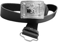 👔 stylish black kilt belt buckle: must-have men's accessory for belt lovers logo
