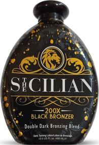 img 4 attached to 🌞 The Sicilian 200X Dark Black Bronzer Tanning Lotion – Premium Self-Tanner for Radiant Skin – Progressive Bronzing & Sunless Tan – Opulent Sunless Body Lotion Nurtures Skin