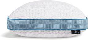 img 1 attached to 🛏️ Подушка Bedgear Balance Performance Pillow 3.0 - гипоаллергенная впитывающая влагу подушка с съемным чехлом - идеально подходит для спящих на спине, боком и животе.