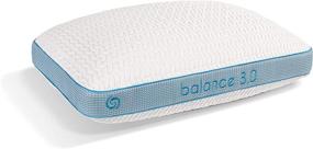 img 4 attached to 🛏️ Подушка Bedgear Balance Performance Pillow 3.0 - гипоаллергенная впитывающая влагу подушка с съемным чехлом - идеально подходит для спящих на спине, боком и животе.