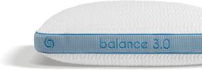 img 2 attached to 🛏️ Подушка Bedgear Balance Performance Pillow 3.0 - гипоаллергенная впитывающая влагу подушка с съемным чехлом - идеально подходит для спящих на спине, боком и животе.