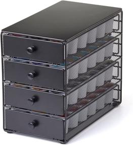 img 3 attached to ☕️ Stylish and Spacious 4-Tier Coffee Pod Drawer – Black Satin Finish | Organize and Display 72 K-Cups | Perfect for Home or Office Kitchen Counters