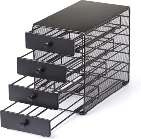 img 2 attached to ☕️ Stylish and Spacious 4-Tier Coffee Pod Drawer – Black Satin Finish | Organize and Display 72 K-Cups | Perfect for Home or Office Kitchen Counters