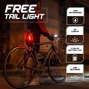 img 3 attached to 🚲 INTERLUME GTX1000 Smart Bike Light Set: Ultra Bright 1000 Lumens Headlight & Tail Light Combo - USB Rechargeable for MTB, Road & Commuter Cycling - Waterproof and Durable by Apace