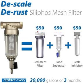 img 2 attached to 💪 Impressive Filtration Power: Discover the ISpring WSP 500SL Reusable Sediment Siliphos