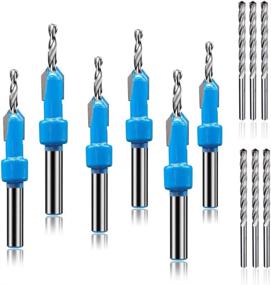 img 4 attached to 🔨 Enhanced Precision Wood Adjustable Countersink Drill Bit Set: 6 Sizes, 2-inch