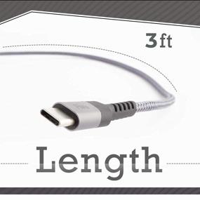 img 3 attached to Высокоскоростной кабель Pivoi USB к типу C для передачи данных, совместимый с Samsung Galaxy S10/S10+, S9/S9+, S8/S8+, Sony Xperia XZ, Google Pixel - 1 упаковка