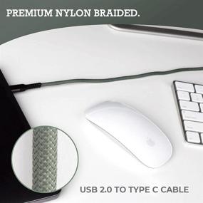 img 2 attached to Высокоскоростной кабель Pivoi USB к типу C для передачи данных, совместимый с Samsung Galaxy S10/S10+, S9/S9+, S8/S8+, Sony Xperia XZ, Google Pixel - 1 упаковка