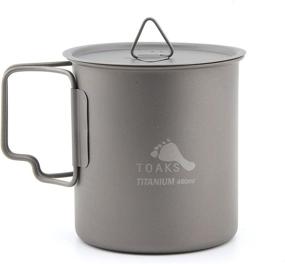 img 4 attached to 🏕️ TOAKS 450ml Titanium Camping Cup with Lid (CUP-450) - Enhanced for SEO