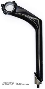 img 4 attached to Fito Aluminum Alloy Handle Bar Stem - TWIN 2 BOLT - Gooseneck for Beach Cruiser, BMX, Comfort Bikes (Black)