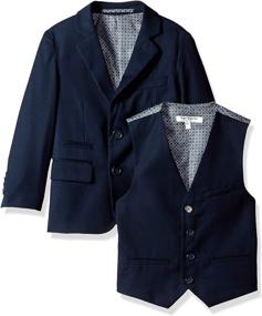 img 1 attached to Isaac Mizrahi Little Textured Solid Boys' Clothing and Suits & Sport Coats: Superior Styling for Young Gentlemen