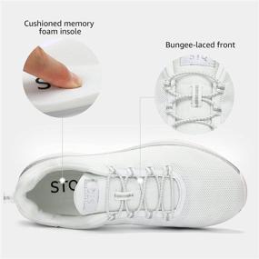 img 1 attached to STQ Walking Comfortable Sneakers Lightweight