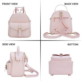 img 2 attached to Backpack Purse Leather Travel Daypack Women's Handbags & Wallets and Fashion Backpacks