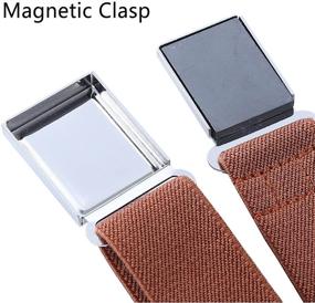 img 3 attached to Adorable Adjustable Magnetic Belts Set for Kids Boys - 4PCS Boys' Accessories