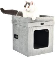 🐱 оптимизировано для поиска: кошачий дом с кроватью amazon basics, складной логотип