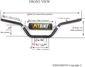 img 3 attached to 🏍️ ВЕЙЙИНГСИ 22ММ 7/8" Красная рукоятка + пенная подушка + рукоятки для CRF YZF KXF KLX RMZ DRZ Pit Dirt Bike Motocross