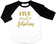 fifth birthday outfit shirt fabulous girls' clothing logo