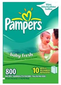 img 1 attached to 👶 Pampers Baby Wipes Refills - Baby Fresh Scent, 800 Wipes (80-Count Packages, Pack of 10)